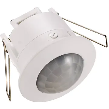 Датчик движения встраиваемый ИК 360 град. (белый) 1200 W